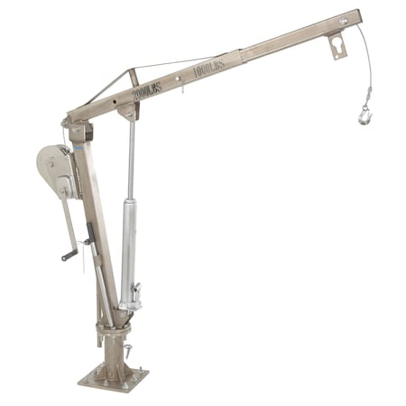 Vestil Stainless Steel Winch Jib Crane WTJ-2-SS
